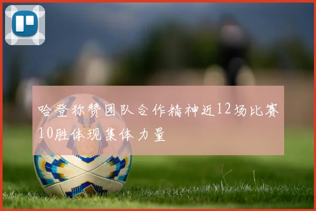 哈登称赞团队合作精神近12场比赛10胜体现集体力量